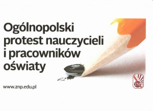 2018-11-23 Ogolnopolski protest nauczycieli-plakat 001